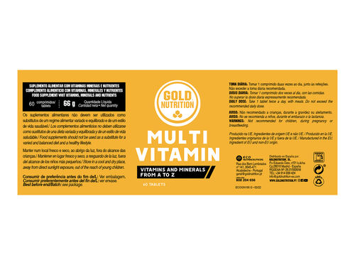 SUPLEMENTO GOLDNUTRITION MULTIVITAMIN 60 CAPS image number 3
