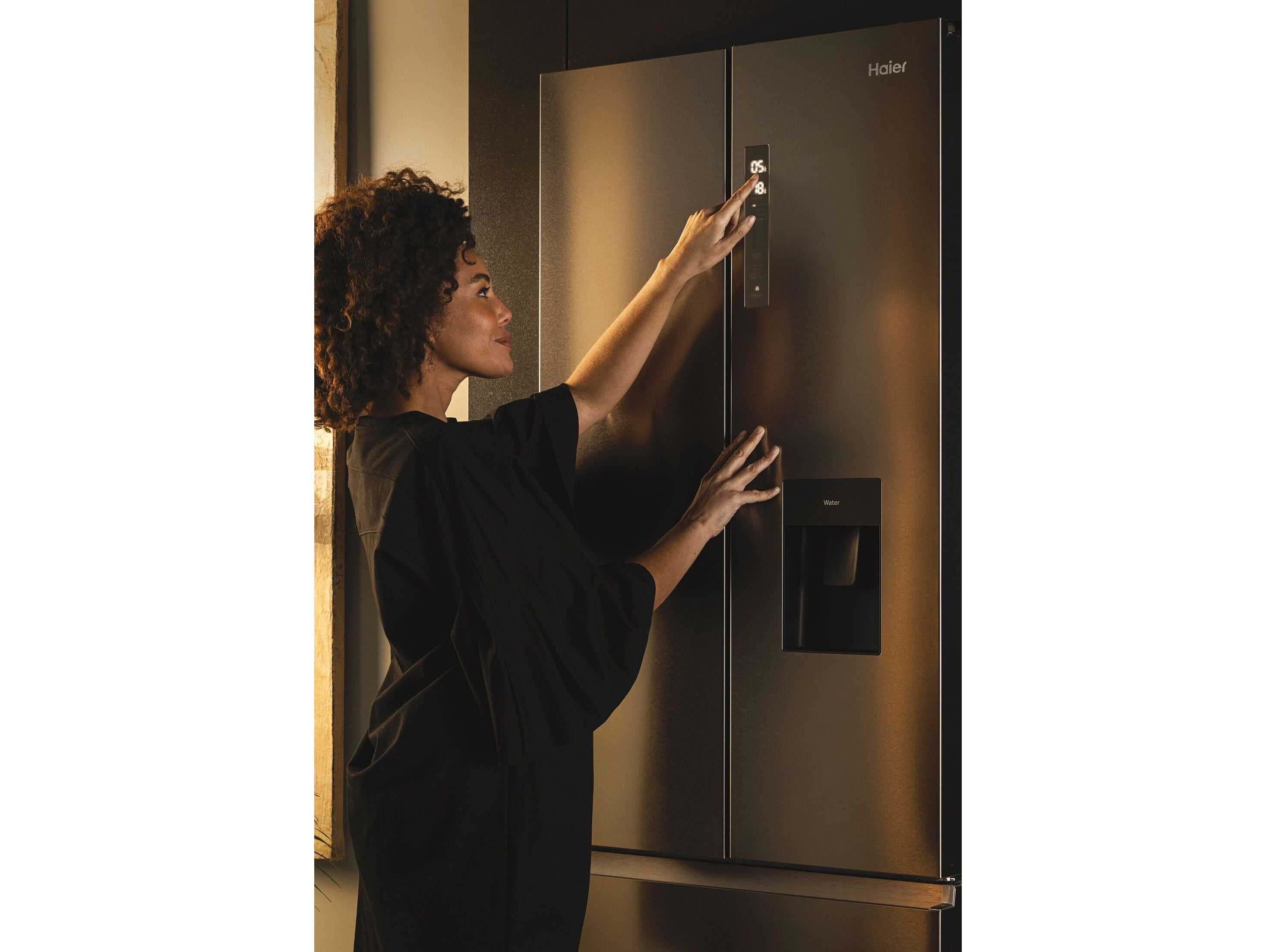 FRIGOR&Iacute;FICO AMERICANO HAIER HFW7720EWMP DISPENSADOR &Aacute;GUA E 477L image number 12