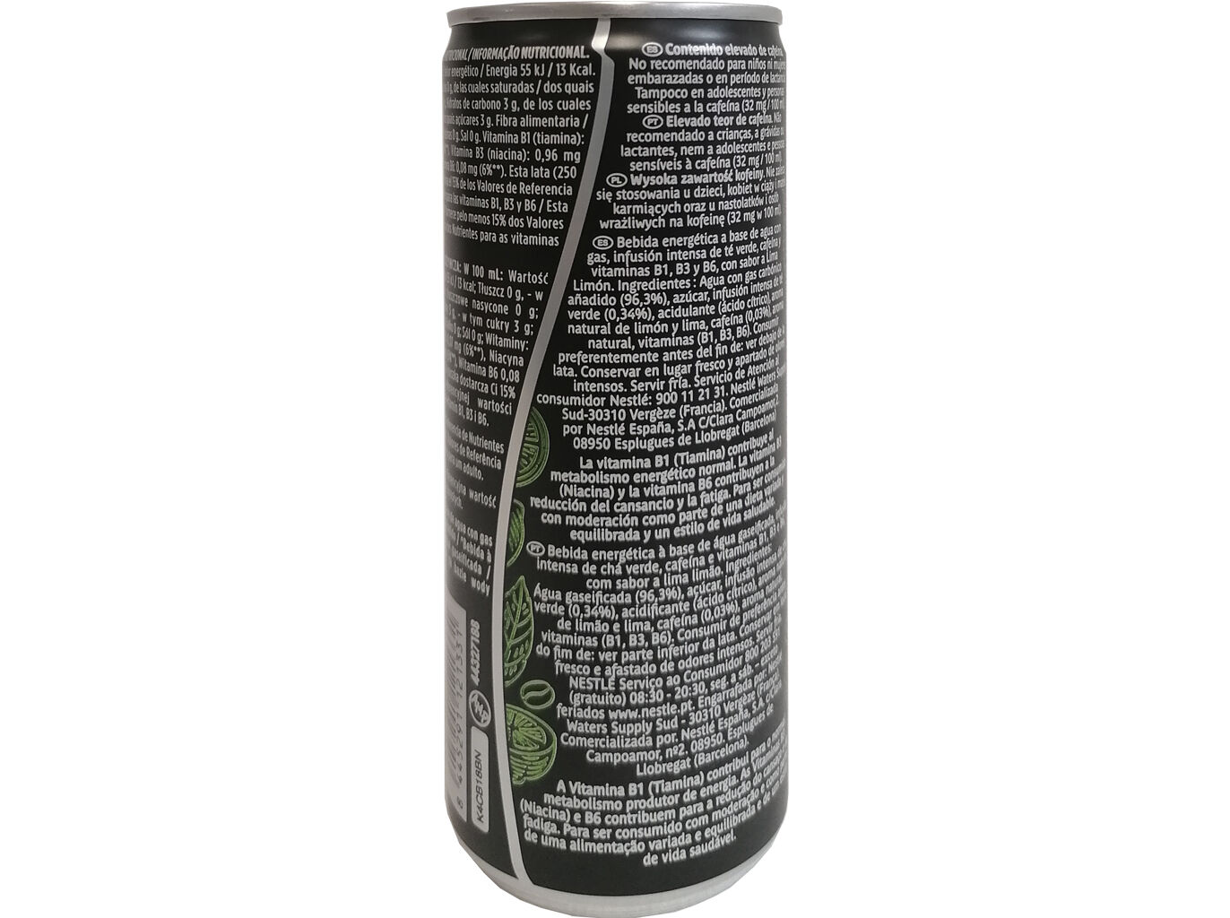 BEBIDAS ENERG&Eacute;TICA PERRIER ENERGIZE LIM&Atilde;O 0.25L image number 1