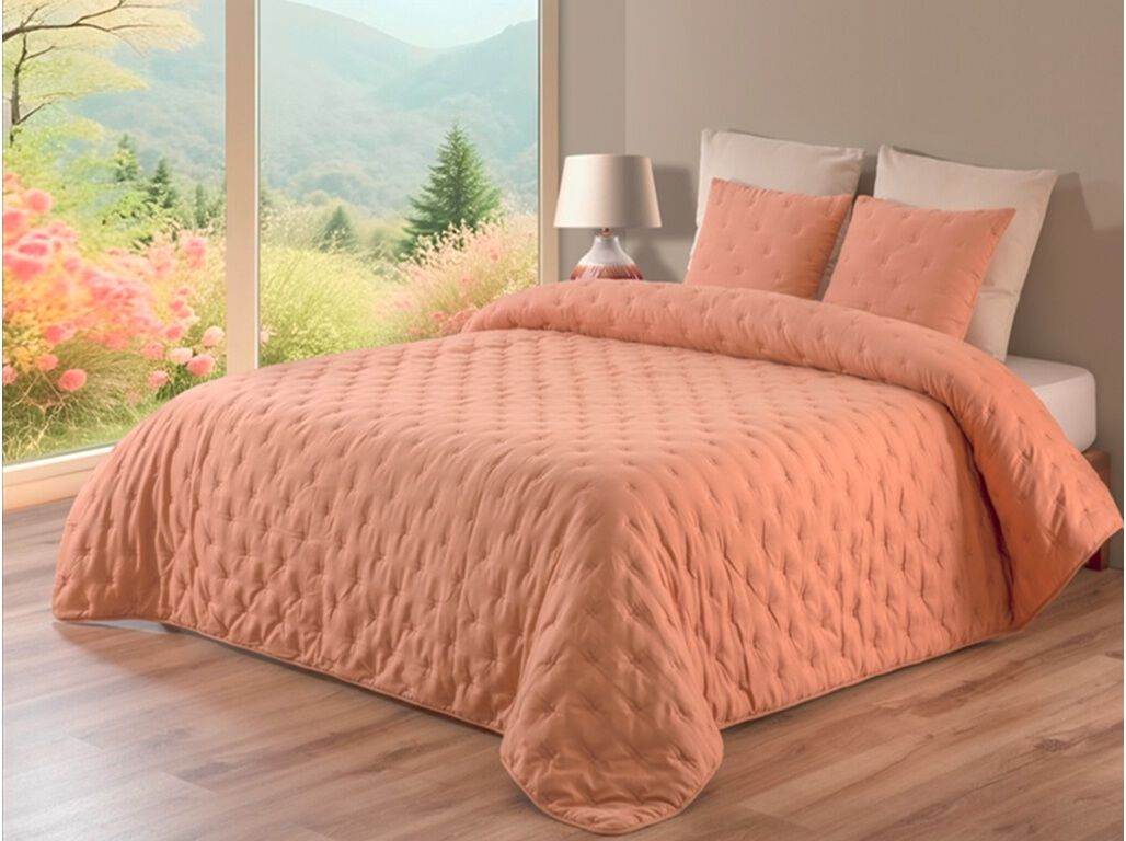 COBERTURA ACOLCHOADA HOMESPECIAL ALARANJADA 240X260CM