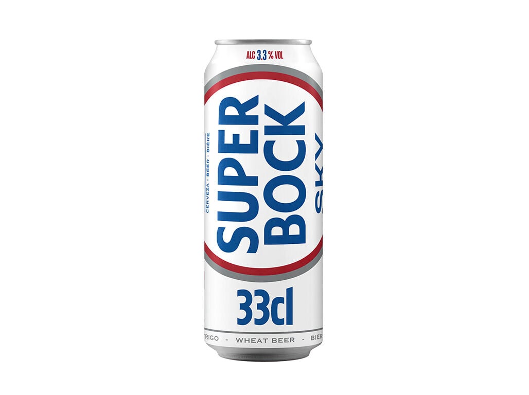 CERVEJA BRANCA SUPER BOCK SKY LATA 0.33L (SDR) image number 1