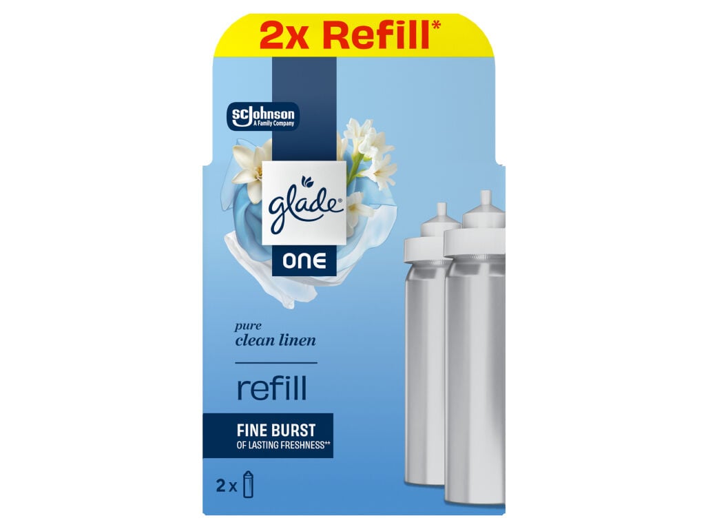 AMBIENTADOR GLADE ONE CLEAN LINEN REC 2UN image number 0