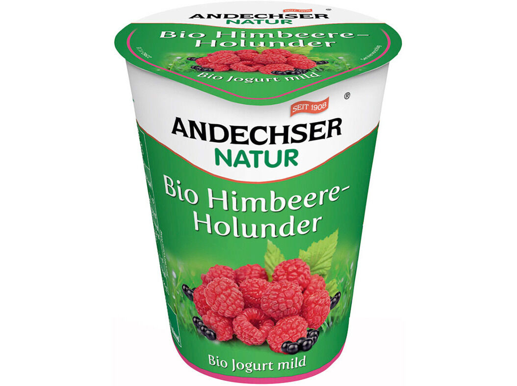 IOGURTE ANDECHSER BIO FRAMBOESA SABUGUEIRO 400G image number 0