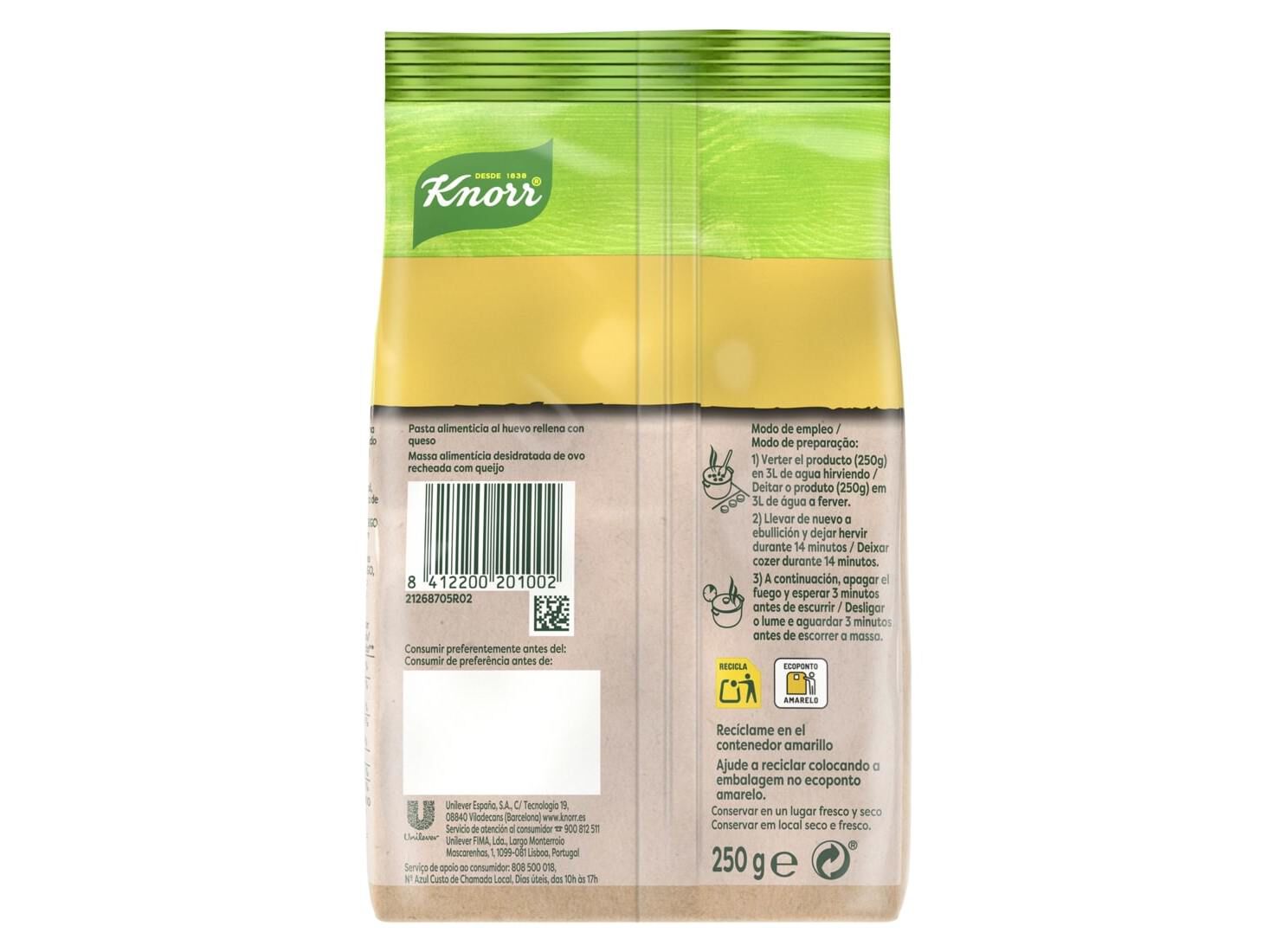 MASSA KNORR RECHEADA QUEIJO 250G image number 1