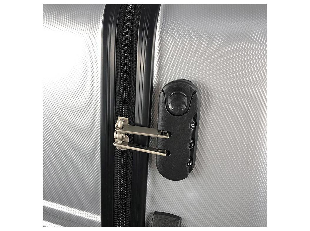 MALA DE VIAGEM M&Eacute;DIA R&Iacute;GIDA AIRPORT CINZENTO 4 RODAS 60CM image number 5