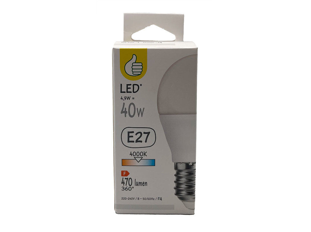 L&Acirc;MPADA LED POLEGAR E27 40W LUZ BRANCA