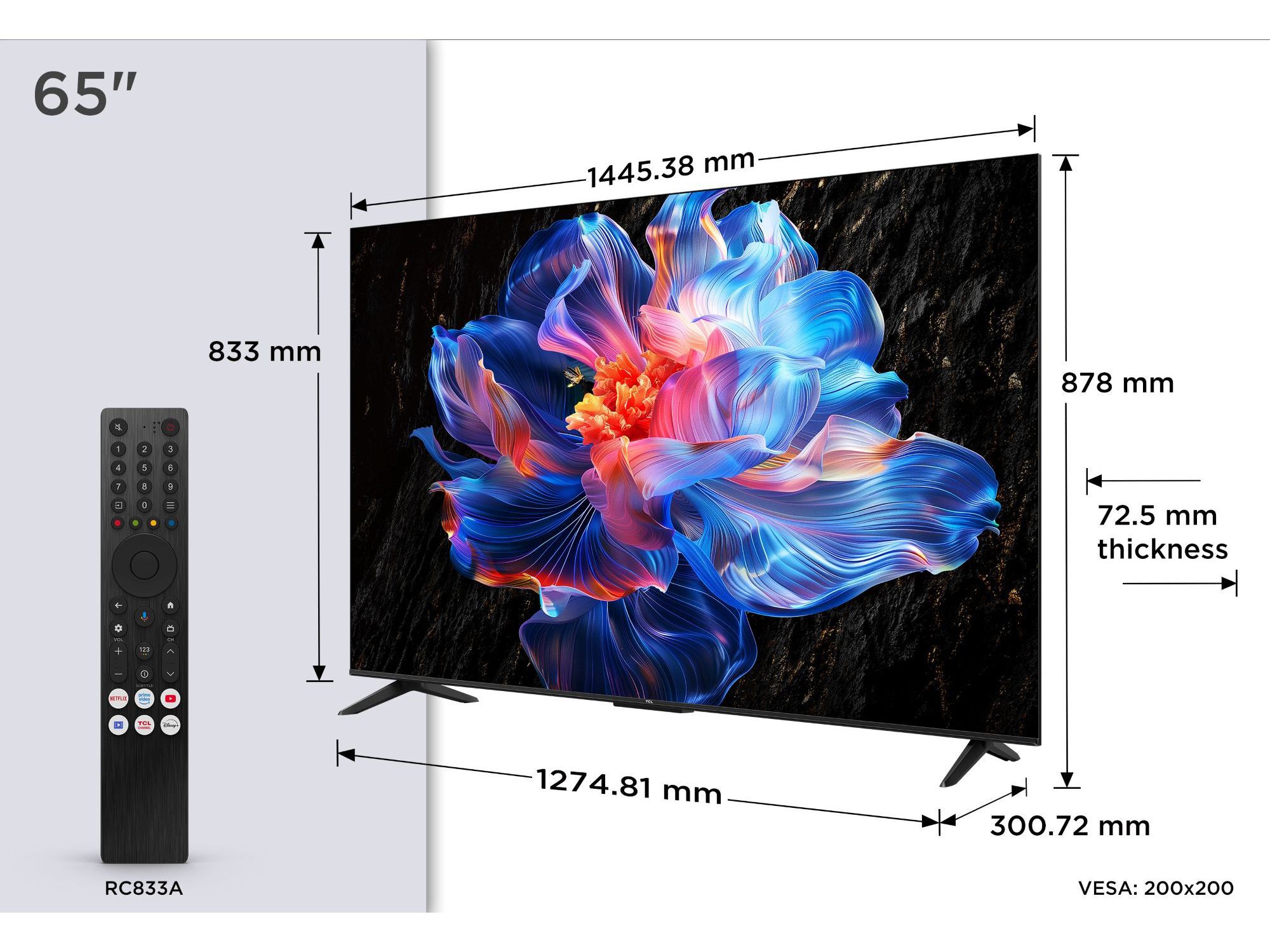 TV TCL 65P6K (65" 4K SMART GOOGLE TV 165CM) image number 7