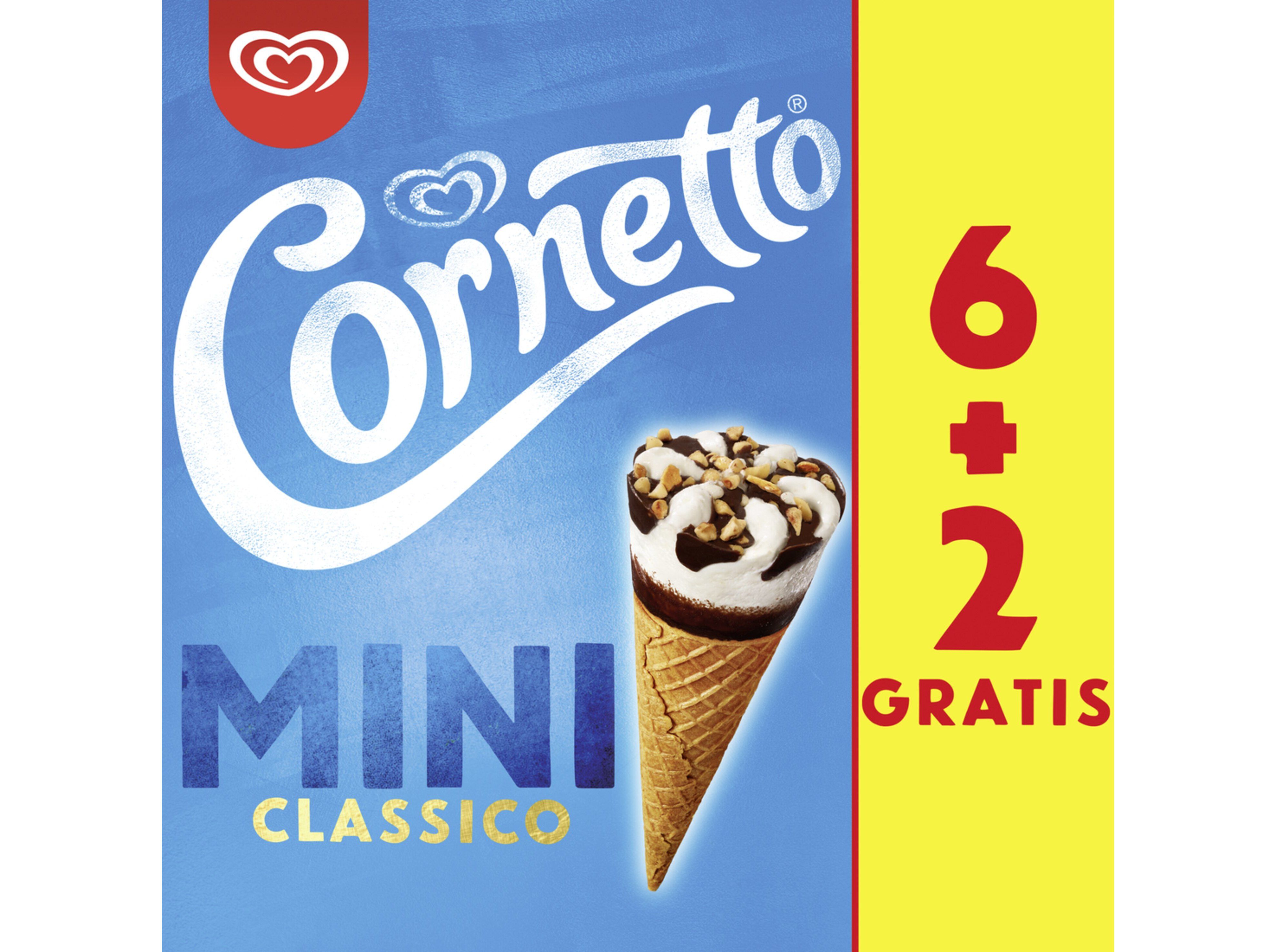 GELADO CORNETTO MULTIPACK MINI CL&Aacute;SSICO 8X60ML image number 1