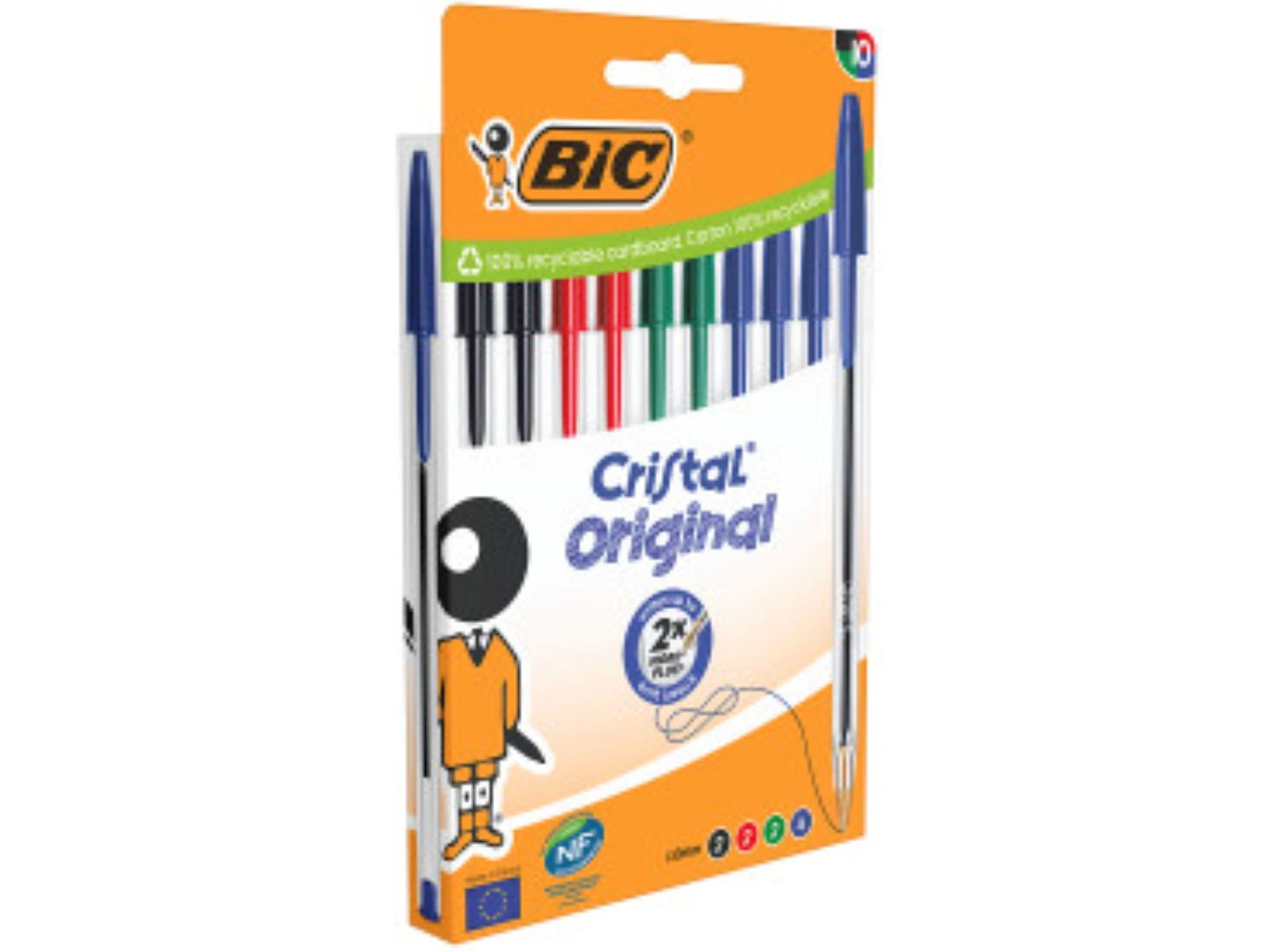 ESFEROGR&Aacute;FICA CRISTAL BIC SORTIDO 10 UNIDADES image number 1