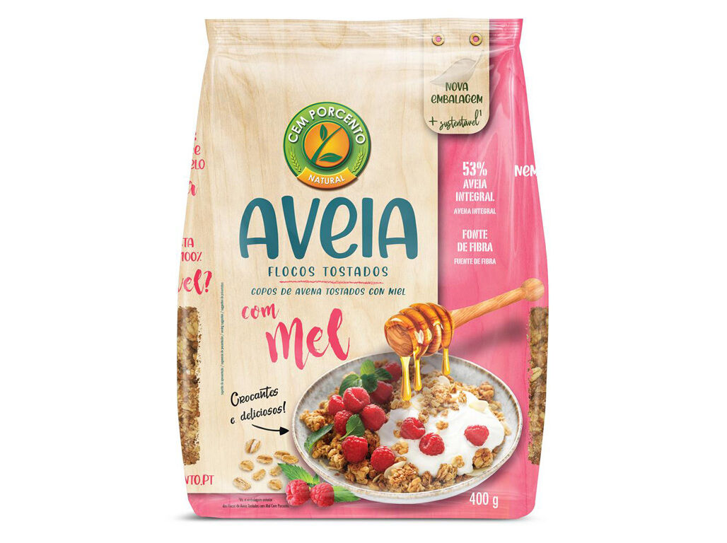FLOCOS CEM PORCENTO AVEIA CROCANTES COM MEL 400G
