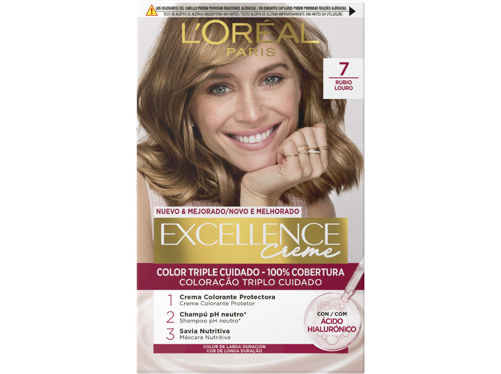 COLORA&Ccedil;&Atilde;O EXCELLENCE CREME LONGA DURA&Ccedil;&Atilde;O N&ordm;7 LOURO UN