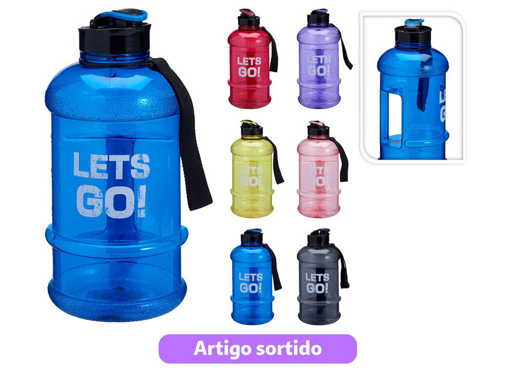 GARRAFA DESPORTIVA 1300ML CORES SORTIDAS