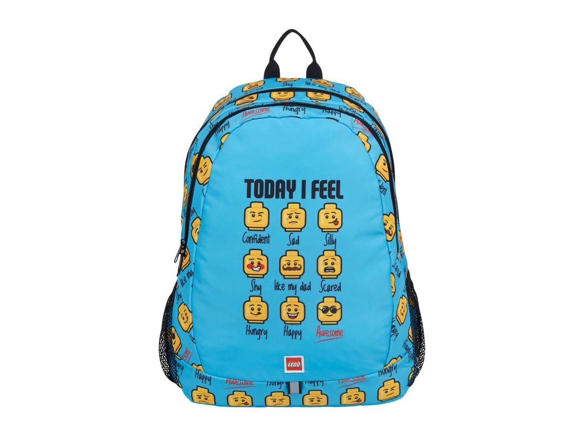 MOCHILA ESCOLAR LEGO MINIFIGURES AZUL 32X47X19CM image number 1
