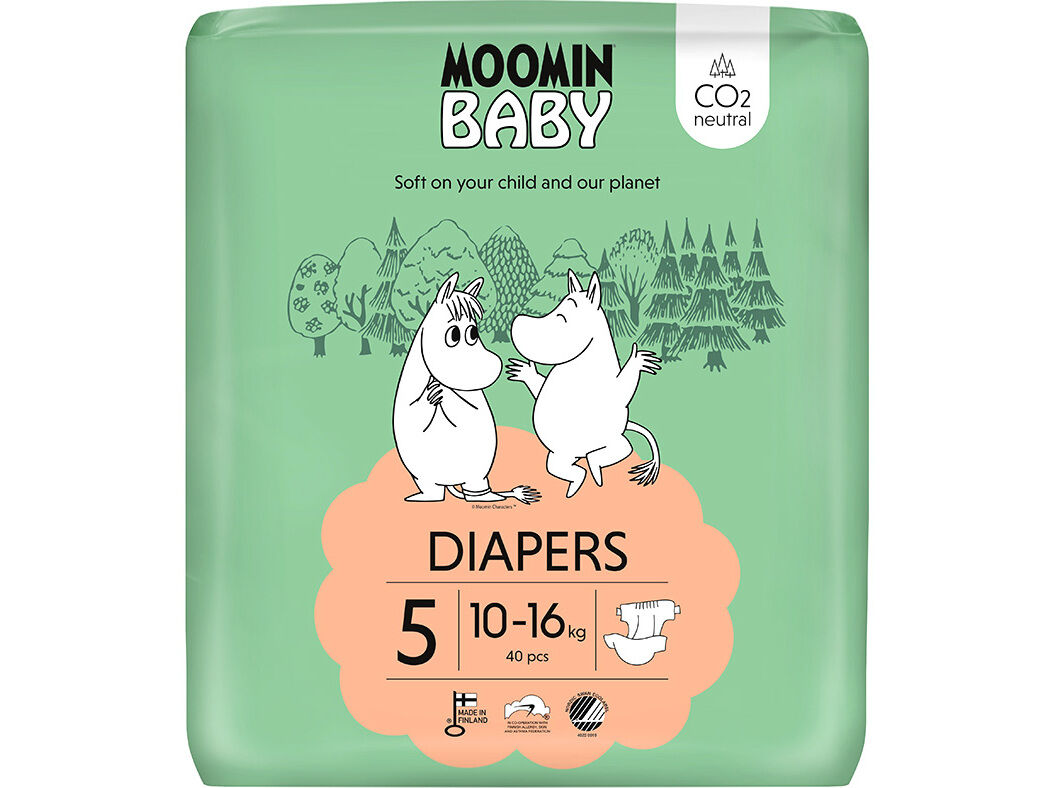 FRALDAS MOOMIN BABY T5 10-16KG 40UN image number 0