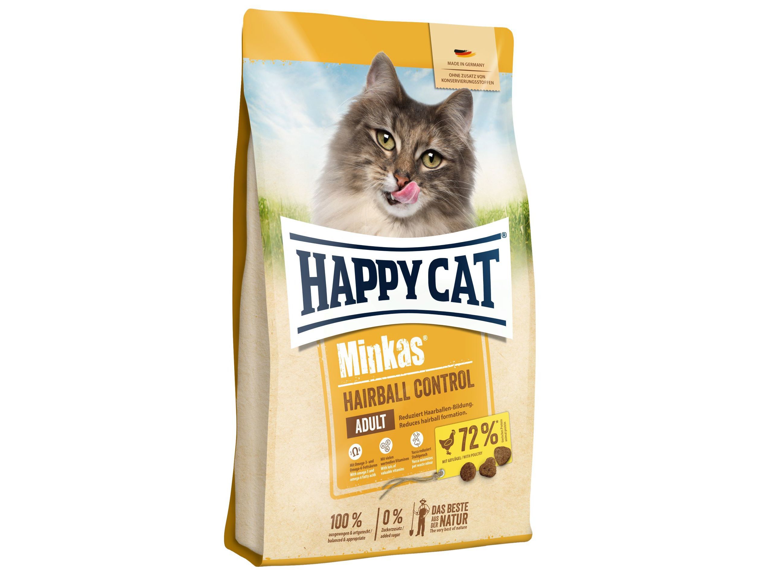 RA&Ccedil;&Atilde;O GATO HAPPY CAT MINKAS BOLAS P&Ecirc;LO 4 KG image number 0