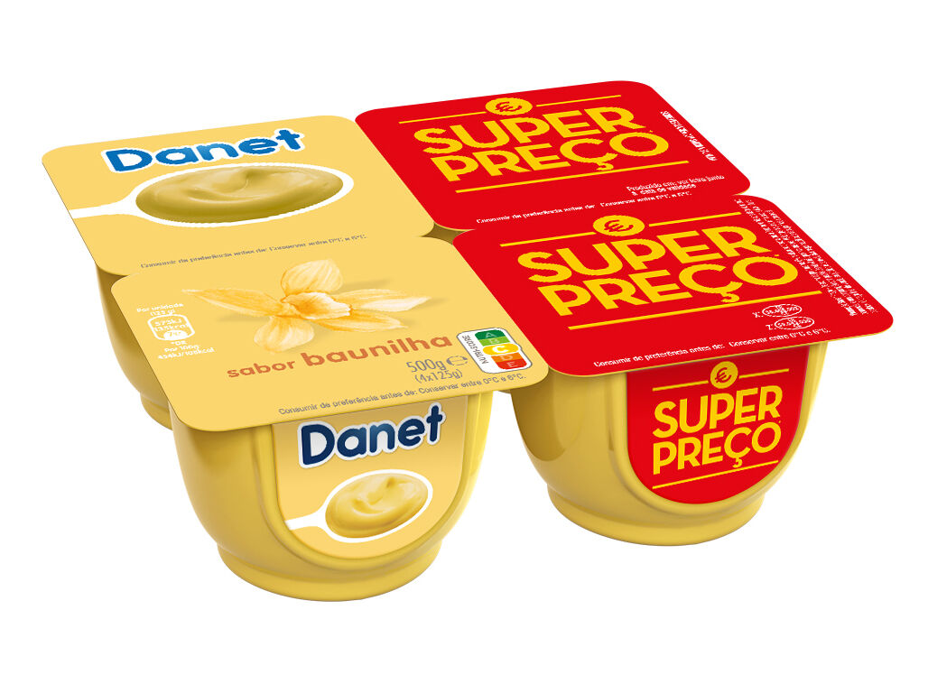 SOBREMESA DANET L&Aacute;CTEA BAUNILHA 4X125G