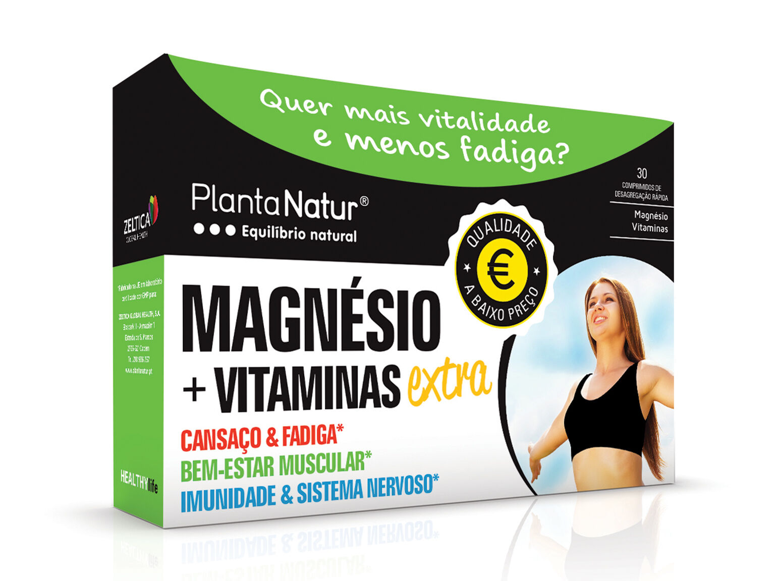 SUPLEMENTO PLANTANATUR MAGN&Eacute;SIO VITAMINAS 30 COMP