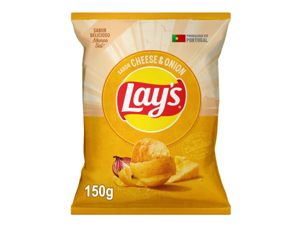 BATATAS FRITAS LAY'S CHEESE&ONION 150G