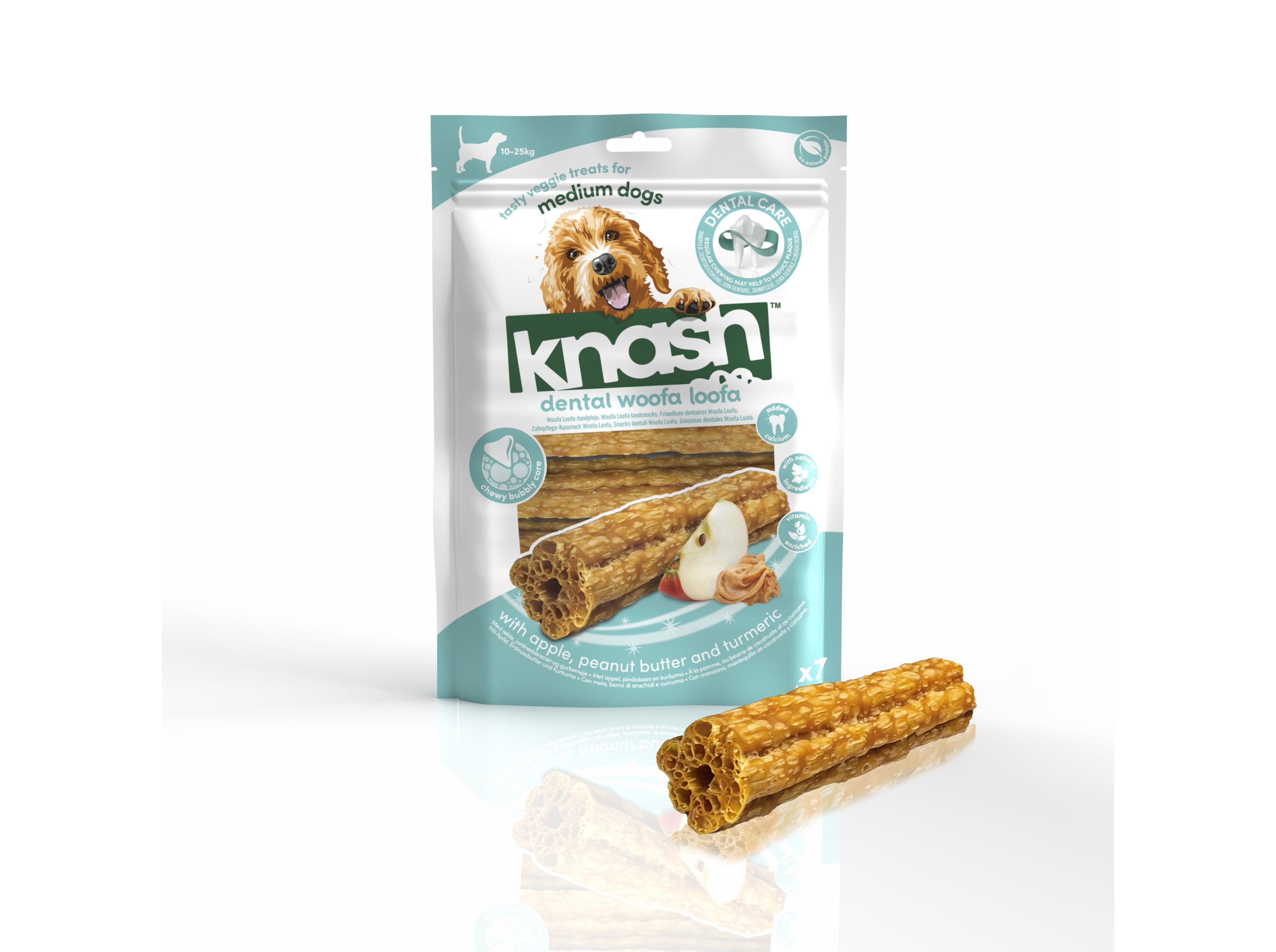 SNACK DENTAL C&Atilde;O KNASH WOOFA-LOOFA M 196G image number 1