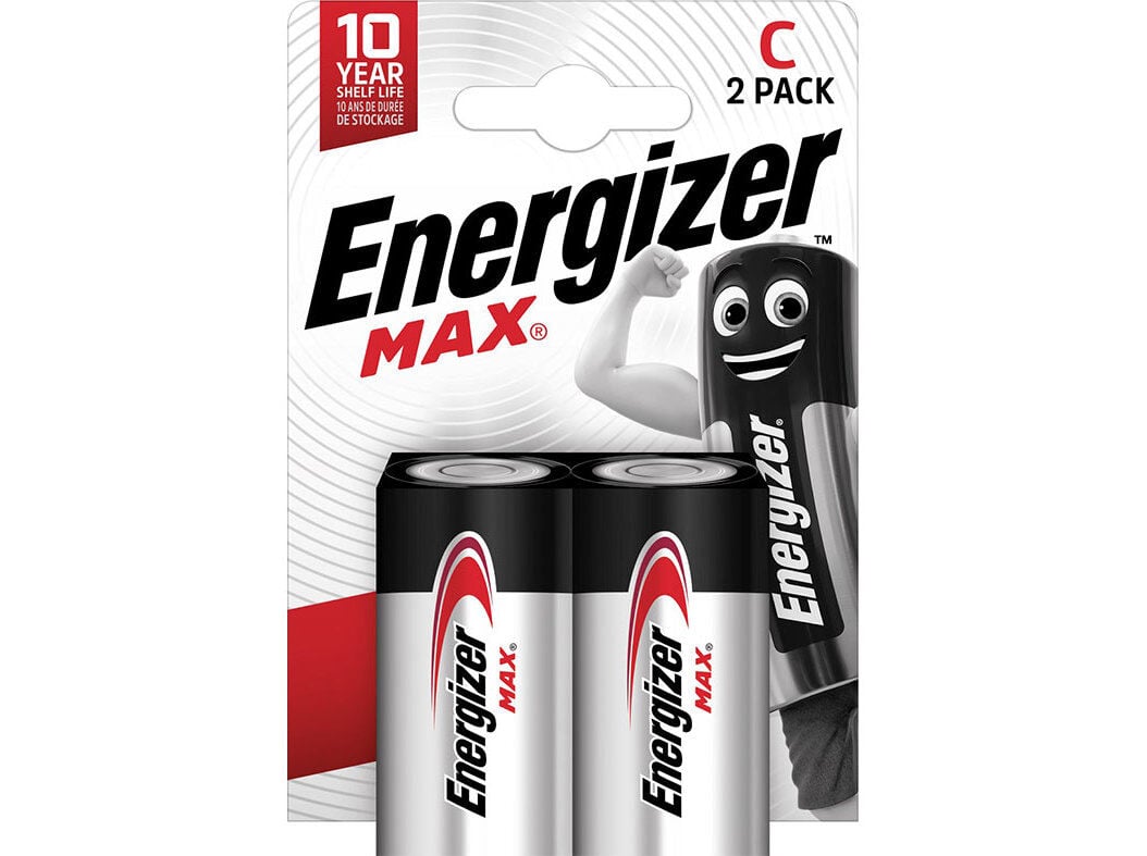 PILHAS ALCALINAS ENERGIZER C ULTRA+ MAX PACK 2 UNIDADES image number 0