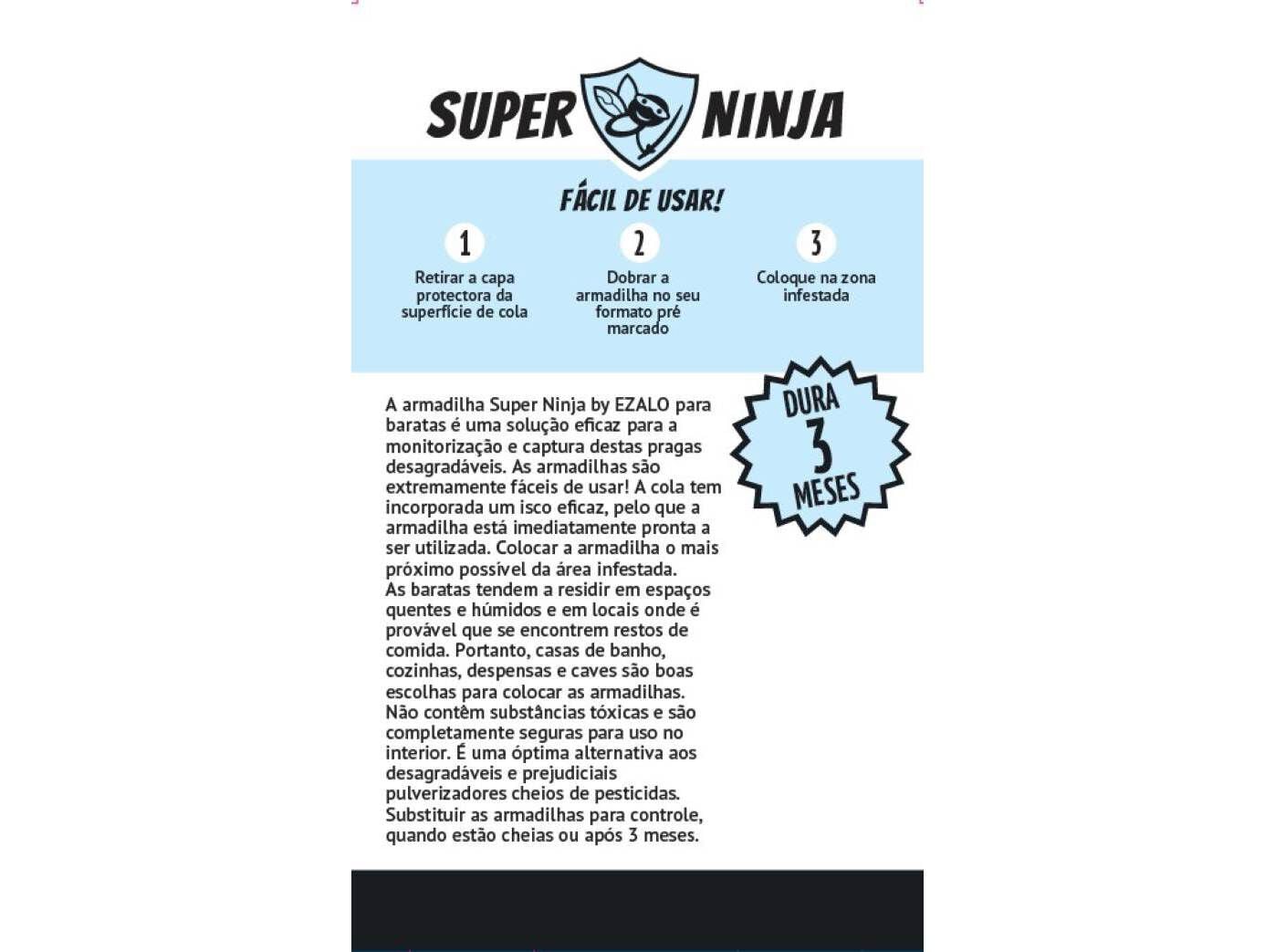 ARMADILHA SUPER NINJA BARATAS RECICL&Aacute;VEL 2UN image number 1