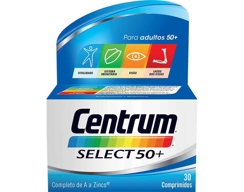 SUPLEMENTO CENTRUM SELECT 50+ 30 COMPRIMIDOS image number 0