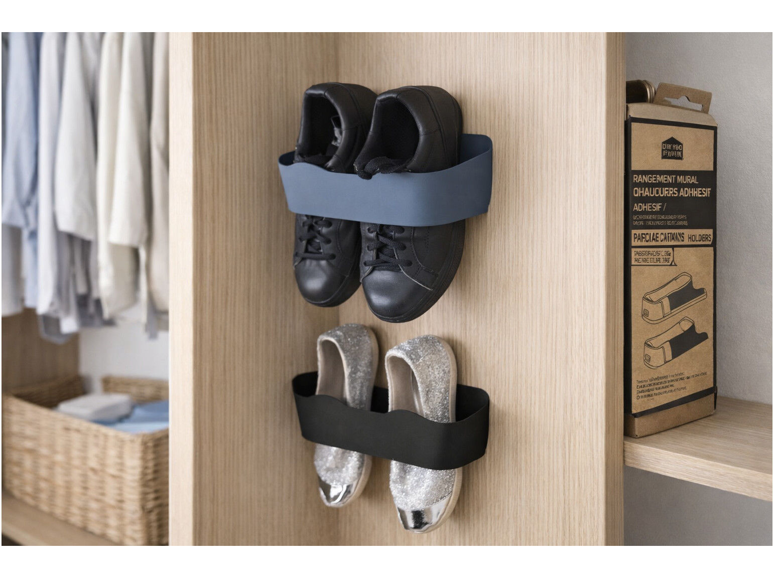 SUPORTE ADESIVO PARA SAPATOS CORES SORTIDAS image number 1