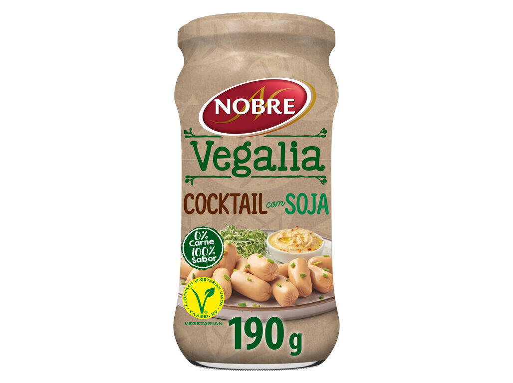 SALSICHAS SOJA NOBRE VEGALIA FRASCO COCKTAIL 360(190)G image number 0