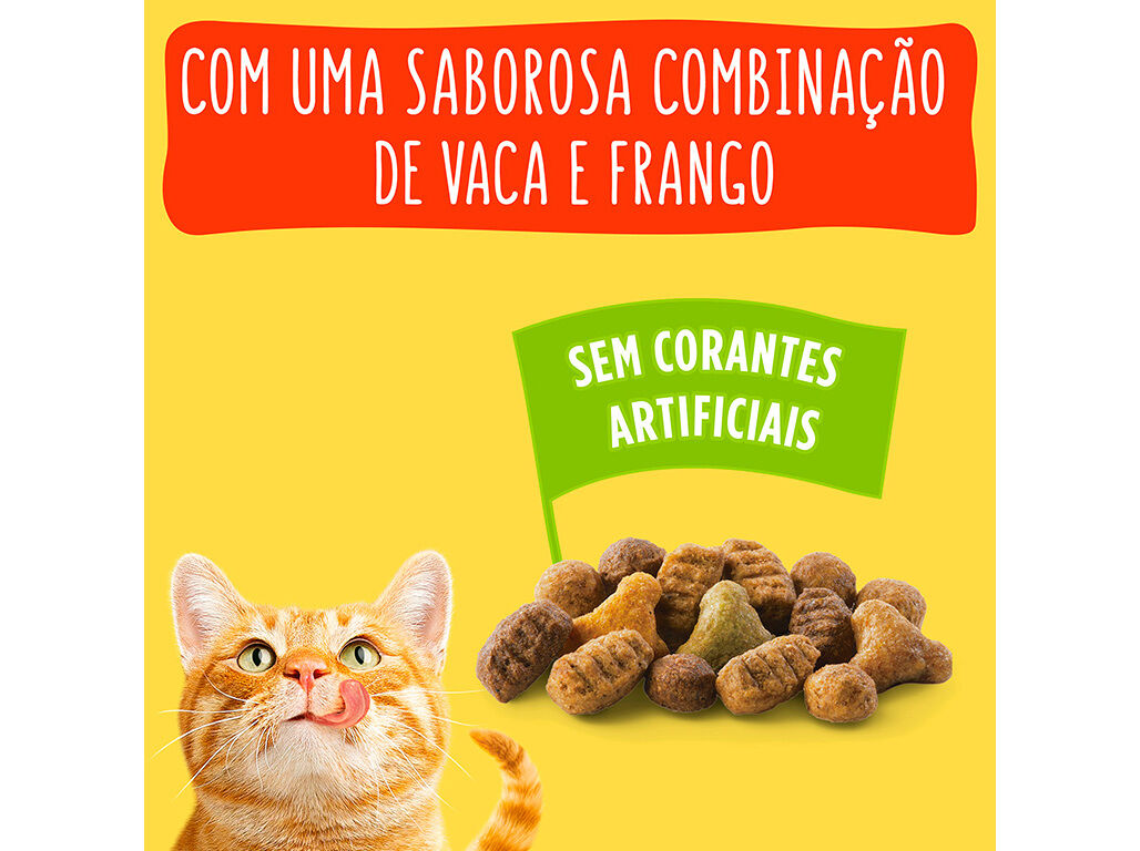 RA&Ccedil;&Atilde;O PARA GATO FRISKIES COM VACA 4KG image number 4