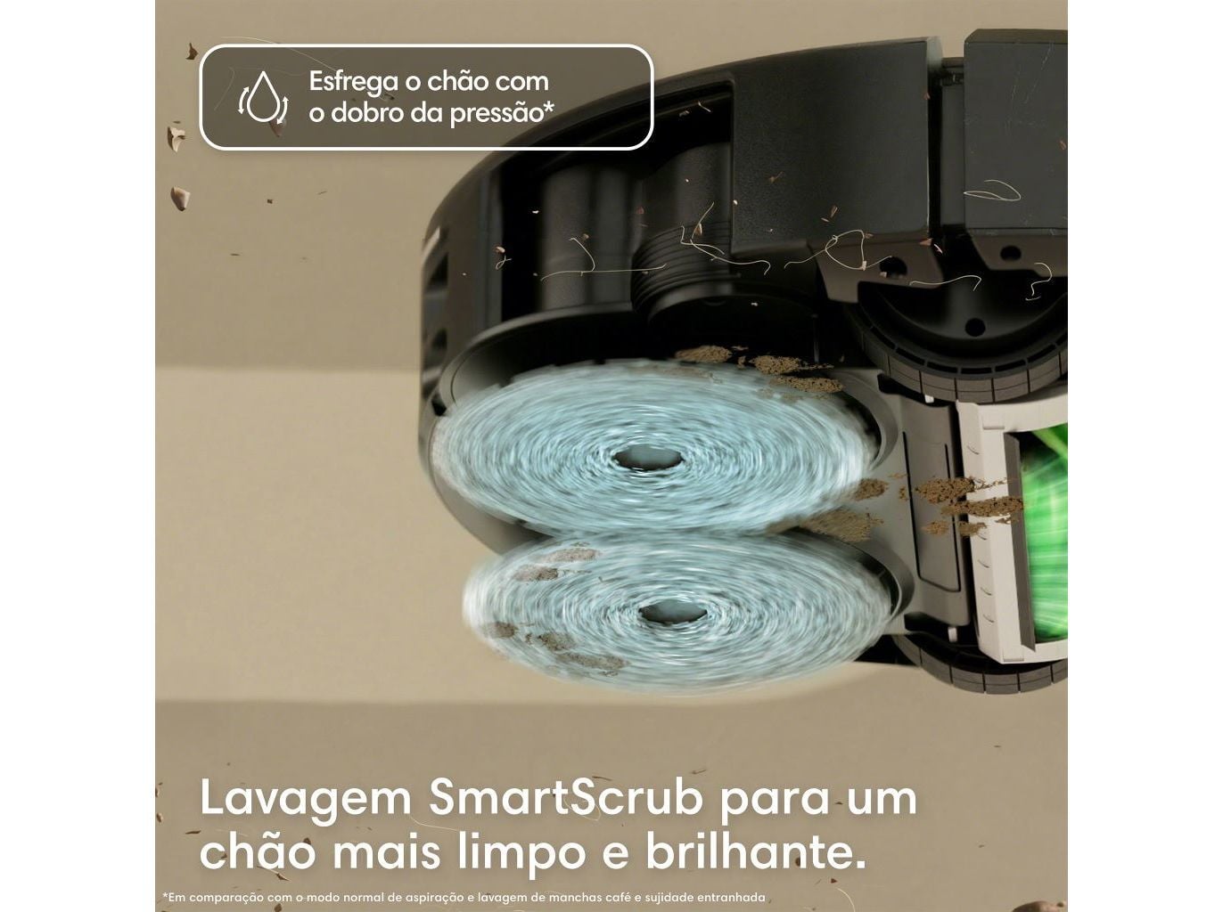 ASPIRADOR ROBOT IROBOT ROOMBA COMBO 515 PLUS + BASE AUTOWASH PRETO image number 6