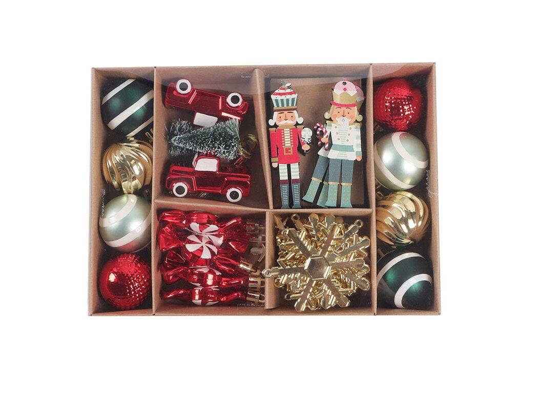 CAIXA 36 ORNAMENTOS NATAL ACTUEL
