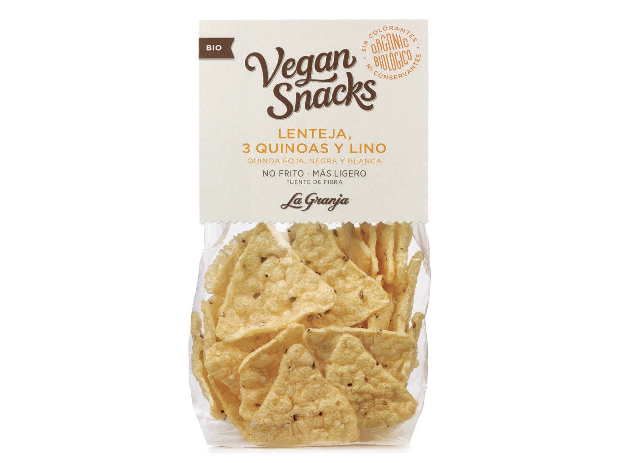 SNACK LENTILHA LA GRANJA SEM GL&Uacute;TEN QUINOA E LINHA&Ccedil;A BIO 40G image number 0