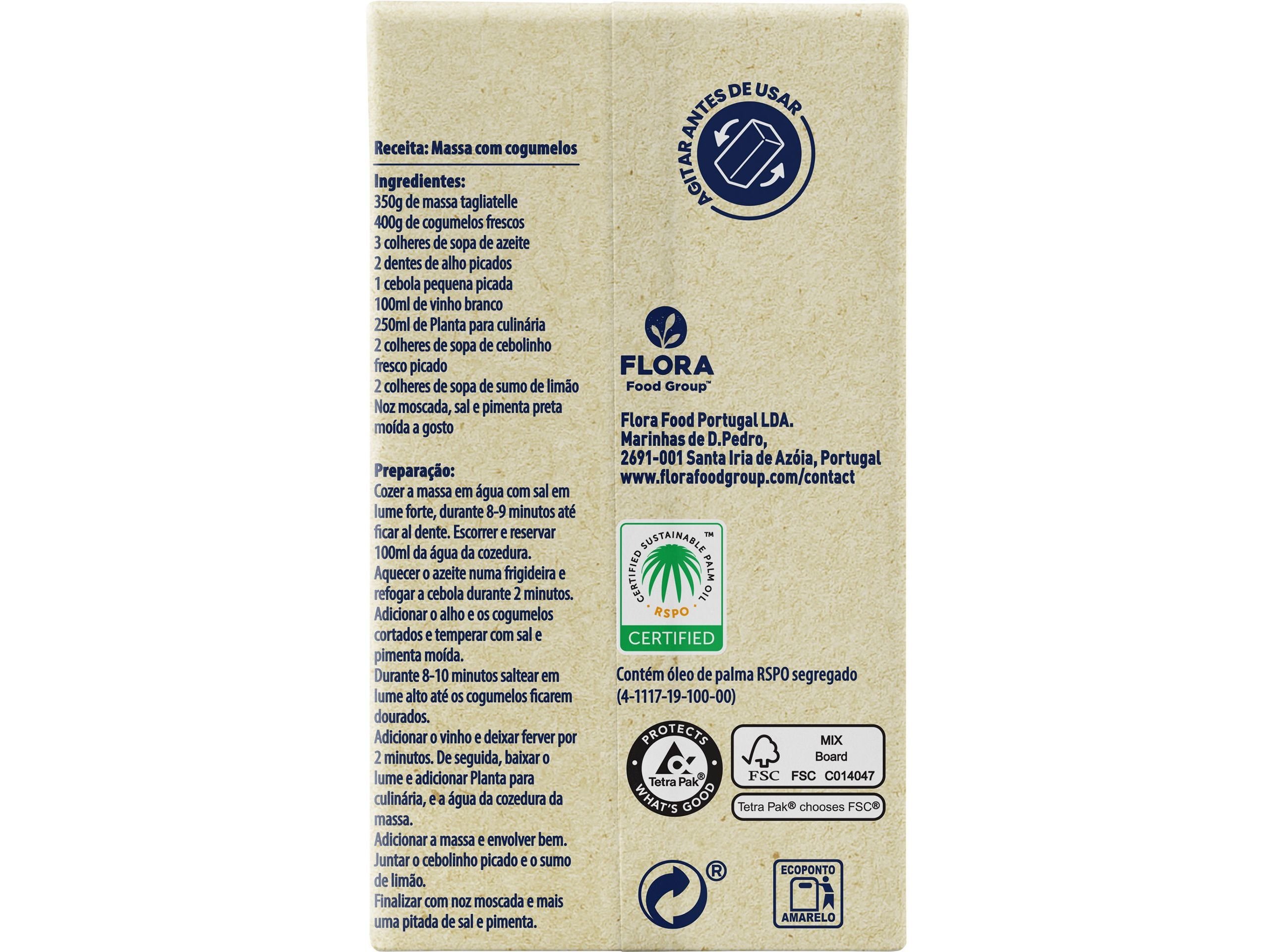 CREME PLANTA UHT CULIN&Aacute;RIA 250ML image number 1