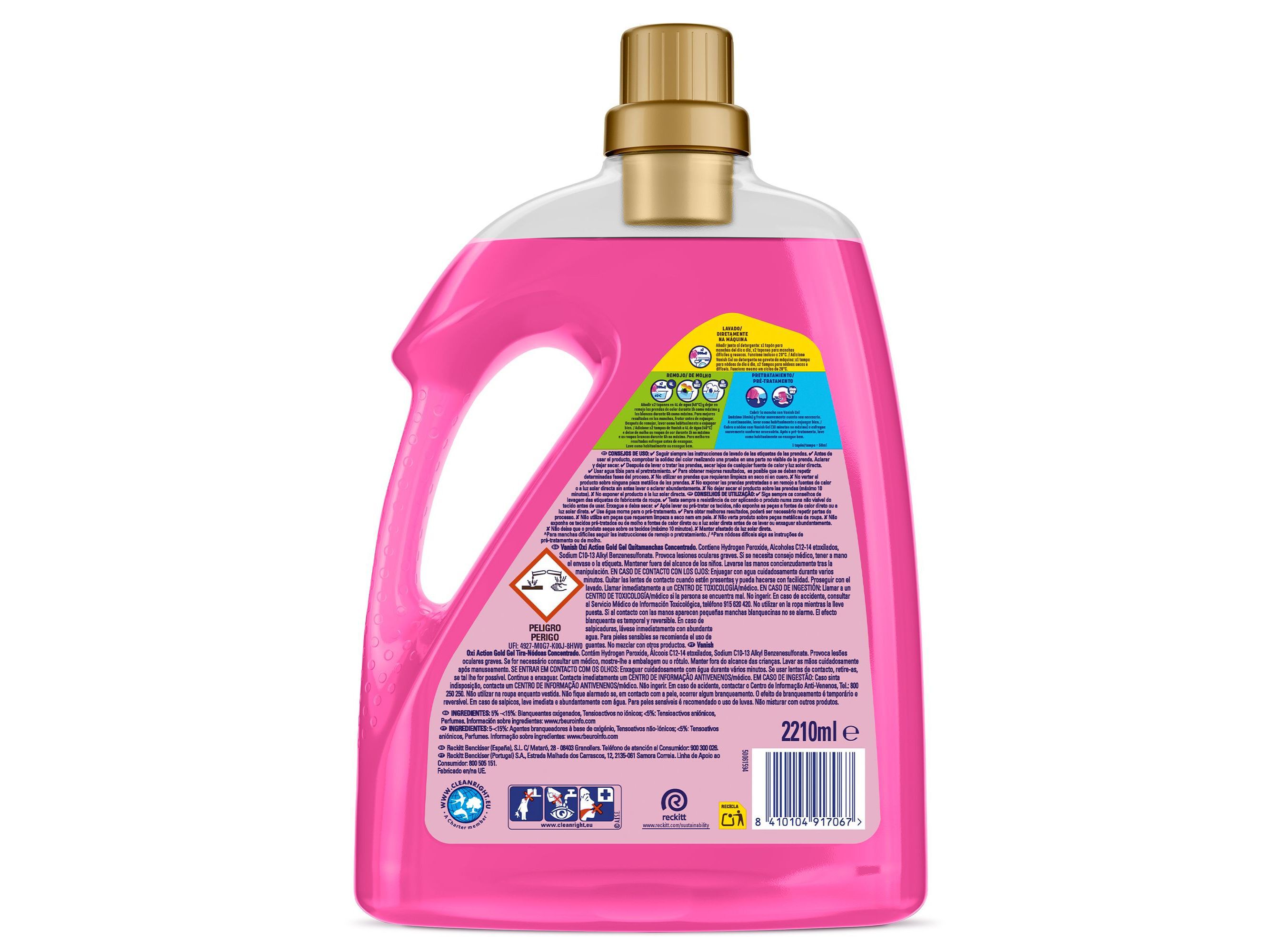 ADITIVO TIRA N&Oacute;DOAS VANISH OXI ACTION PINK 2.21L image number 1