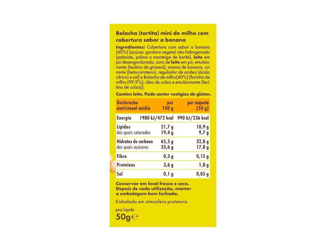 MINI TORTITAS SALUTEM BANANA 50 G image number 1