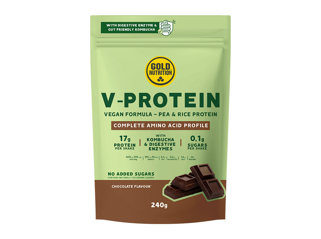 PROTE&Iacute;NA GOLDNUTRITION V-PROTEIN VEGETAL CHOCOLATE 240G