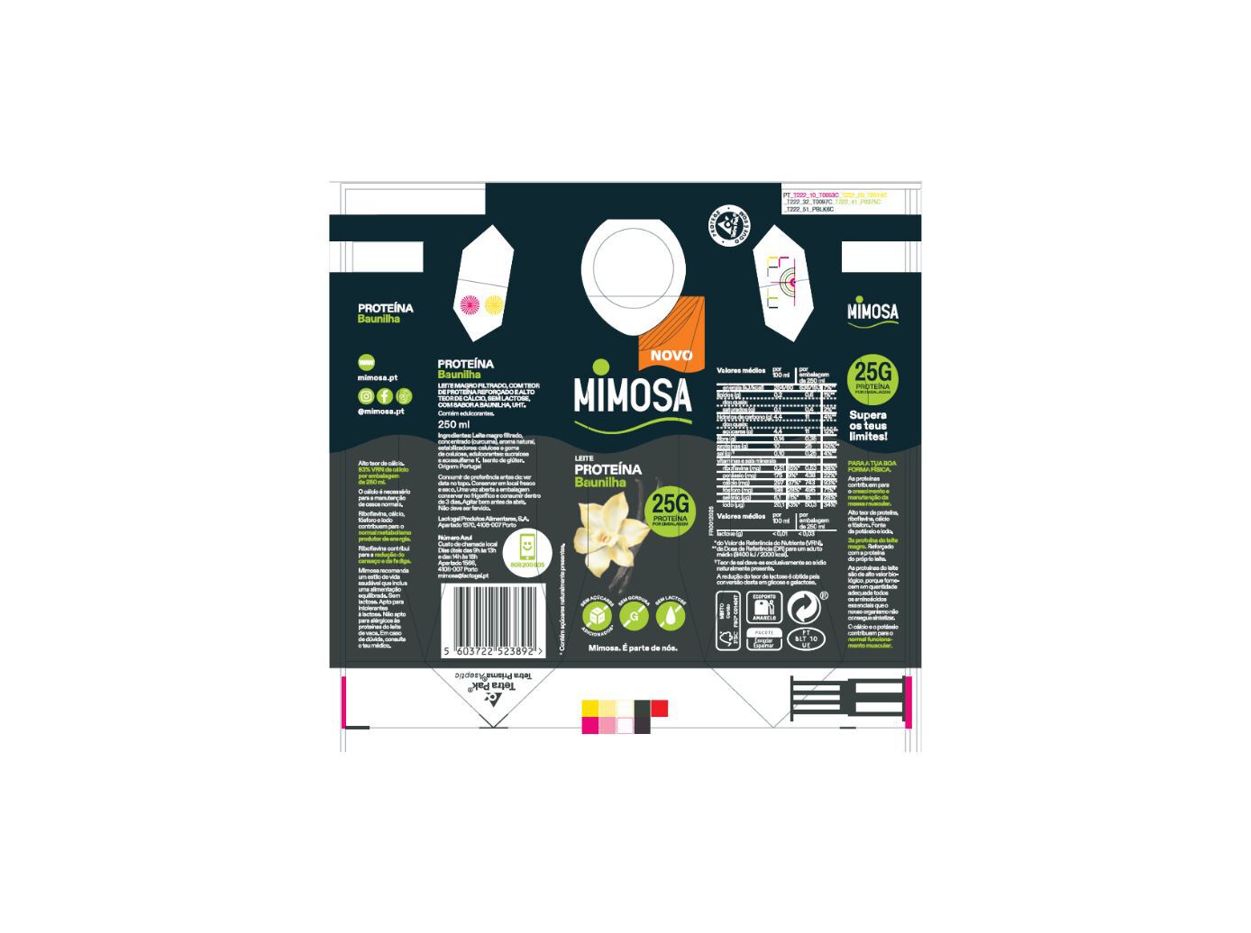 LEITE PROTE&Iacute;NA MIMOSA BAUNILHA SEM LACTOSE 250ML image number 1