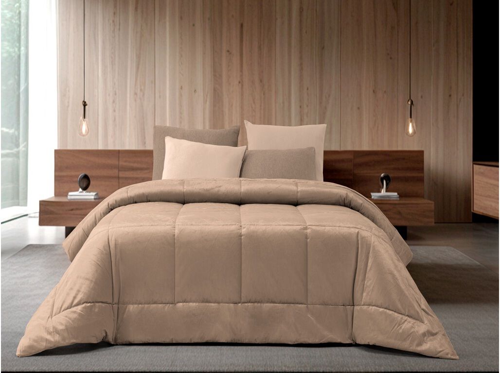 EDRED&Atilde;O VELVET HOMESPECIAL TAUPE 220X240CM