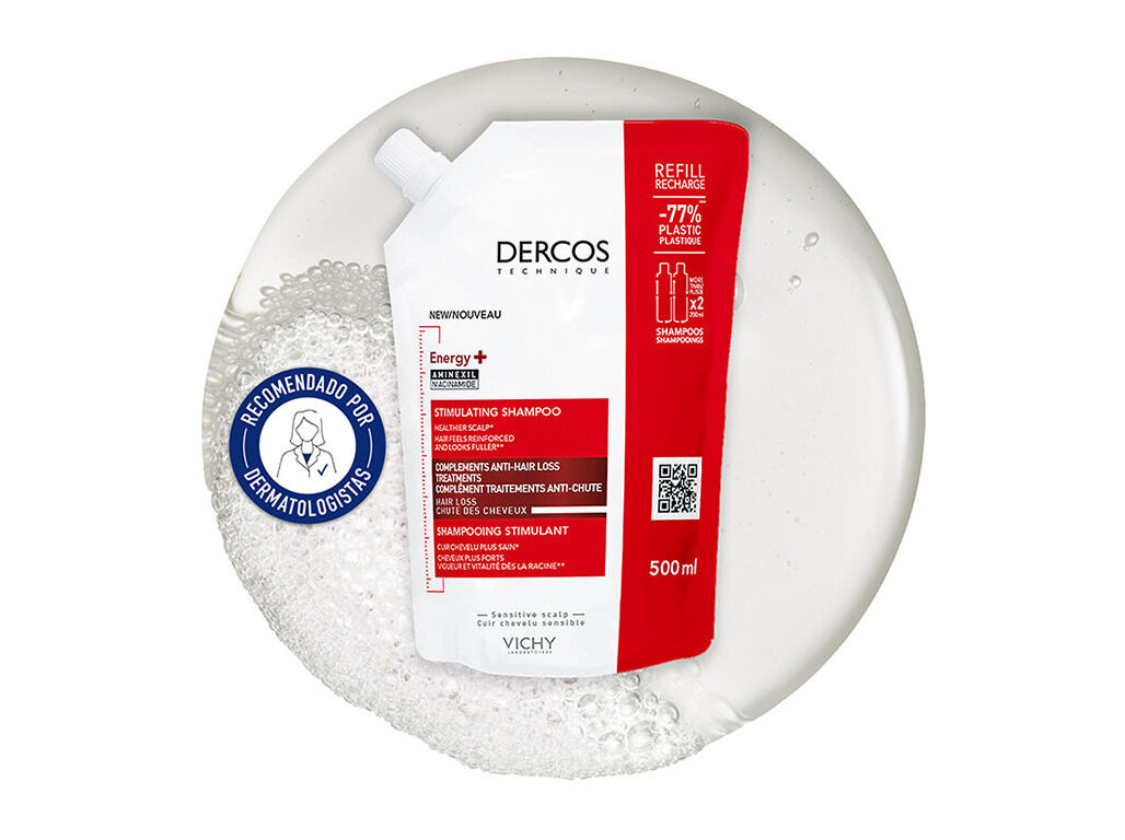 CHAMPO DERCOS ESTIMULANTE RECARGA 500ML image number 0