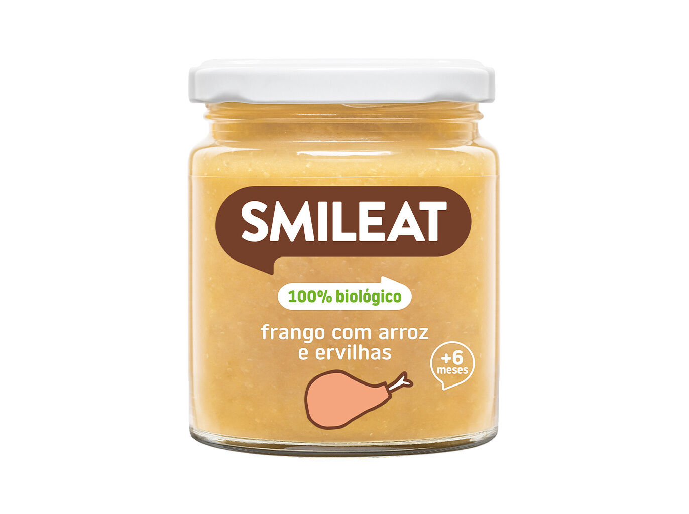 REFEI&Ccedil;&Otilde;ES SMILEAT BIO FRANGO COM ARROZ E ERVILHAS 230GR
