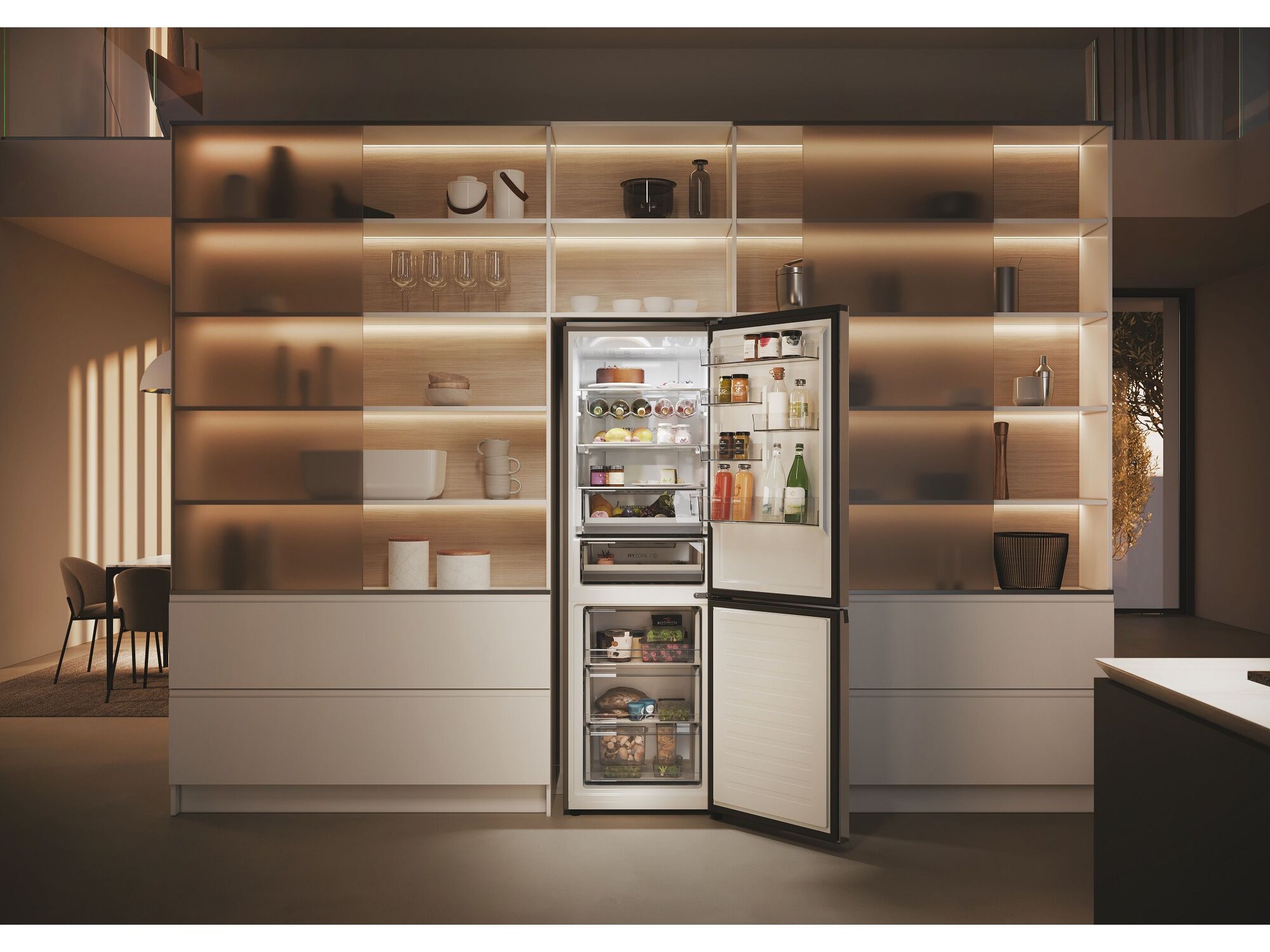 FRIGOR&Iacute;FICO COMBINADO HAIER HDPW5618CNPK NO FROST C 352L INOX image number 16