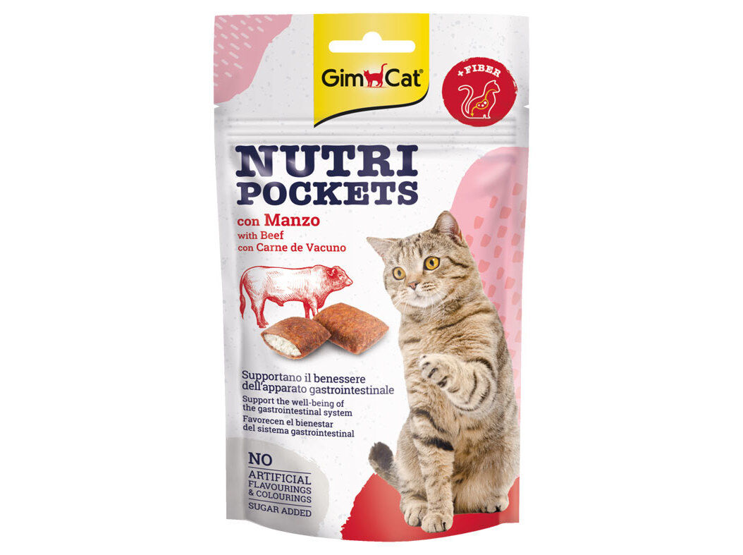 SNACK PARA GATO GIMBORN CARNE DE VACA E MALTE 60G