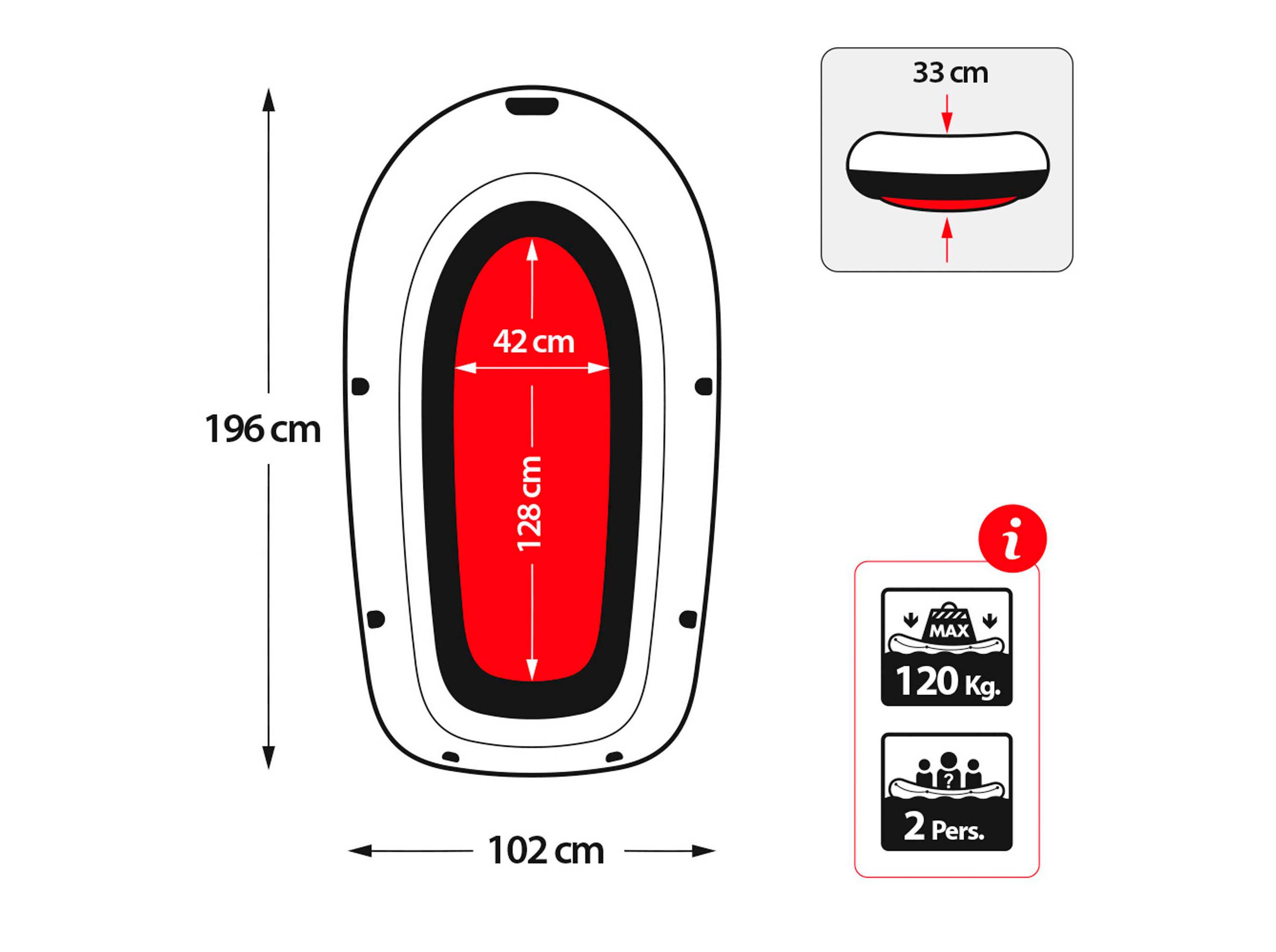 BARCO INTEX EXPLORER 196X102X33CM image number 2