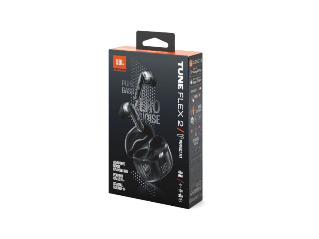 AURICULARES JBL TUNE FLEX 2 PRETO GHOST image number 11