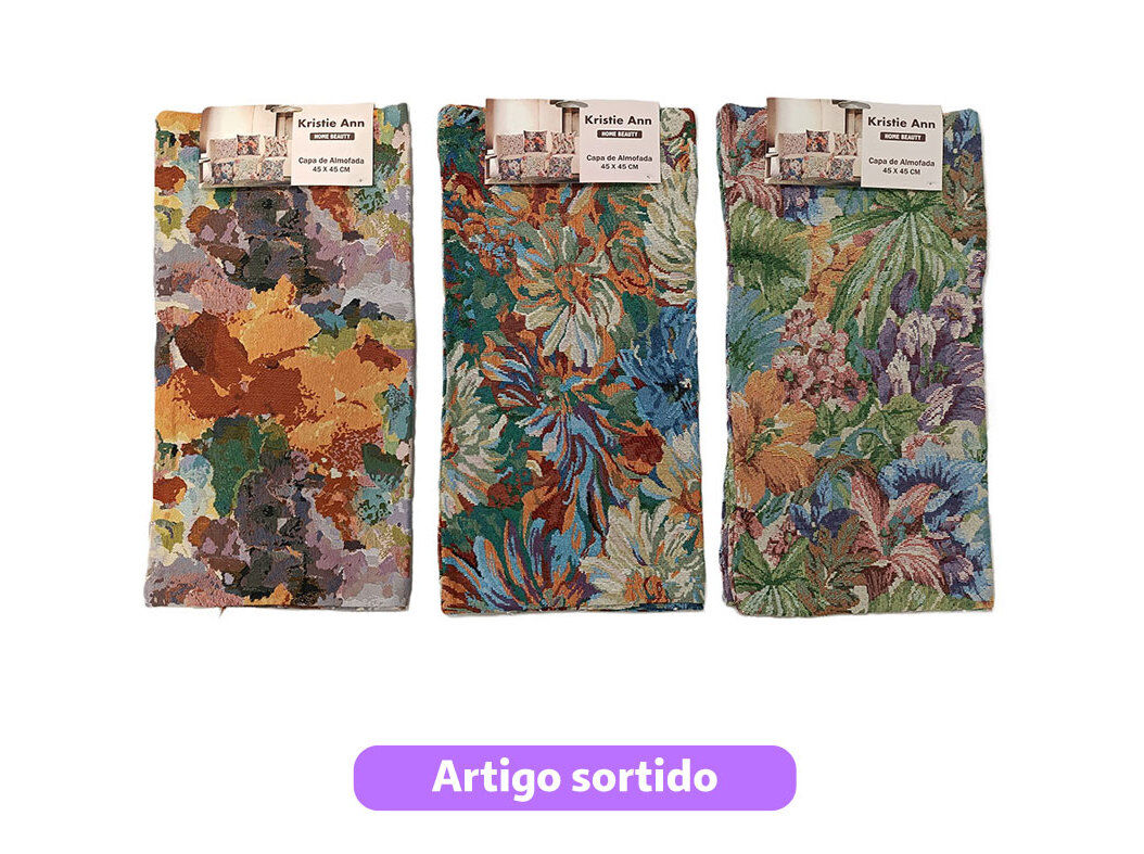 CAPA DE ALMOFADA DURBAN 45X45 CM MODELOS SORTIDOS