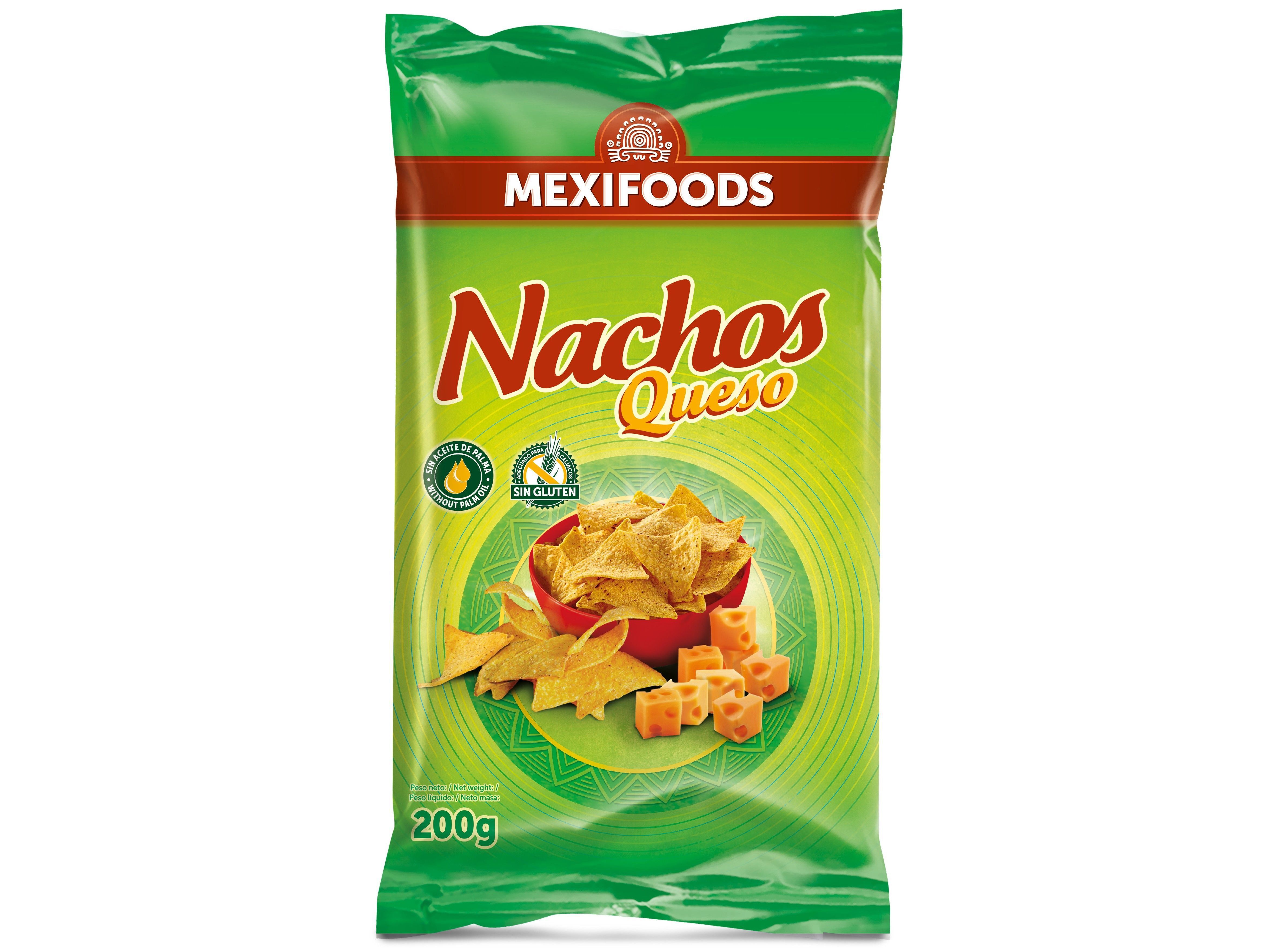 APERITIVO MEXIFOODS DE MILHO NACHOS QUEIJO 200G