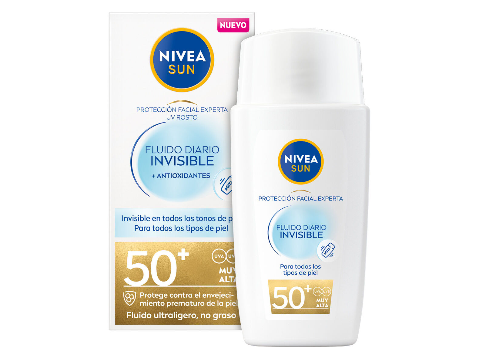 PROTETOR SOLAR NIVEA SUN FLU&Iacute;DO INVIS&Iacute;VEL FP50+ 50ML