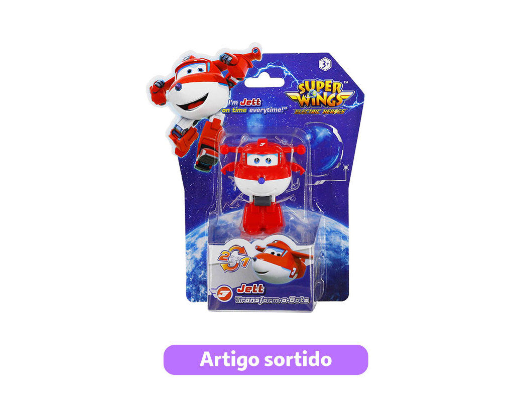 VE&Iacute;CULO SUPER WINGS TRANSFORM&Aacute;VEL MODELOS SORTIDOS image number 0