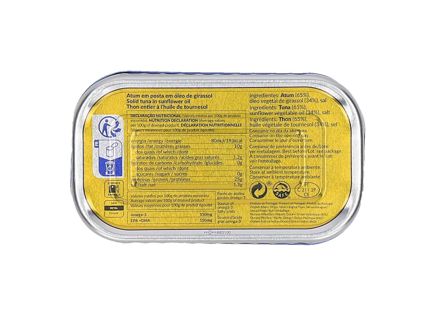 ATUM EM &Oacute;LEO BOM PETISCO PACK POUPAN&Ccedil;A 120GX5 image number 1