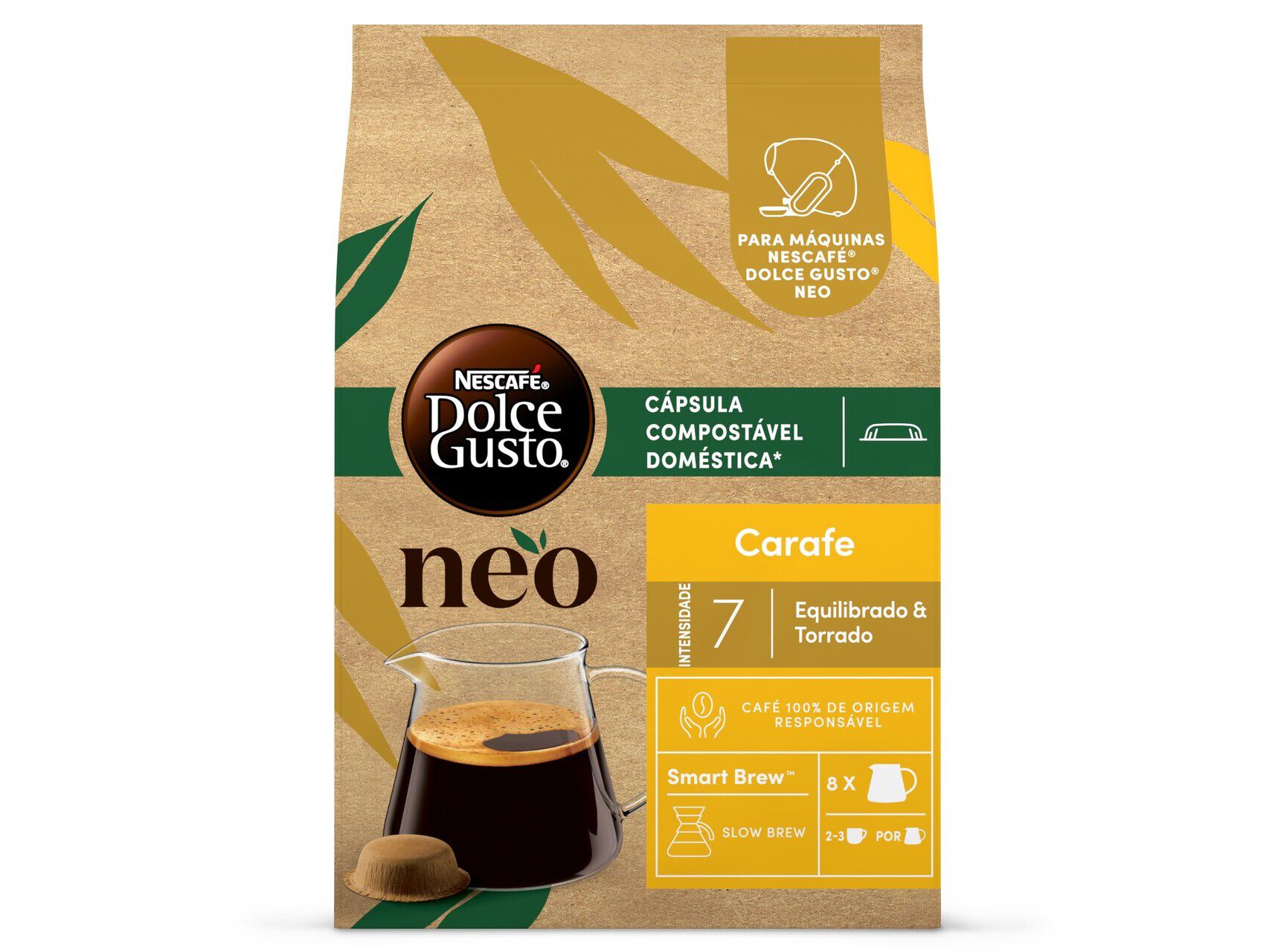 C&Aacute;PSULAS SISTEMA NEO DOLCE GUSTO CARAFE 8 CAPS image number 0